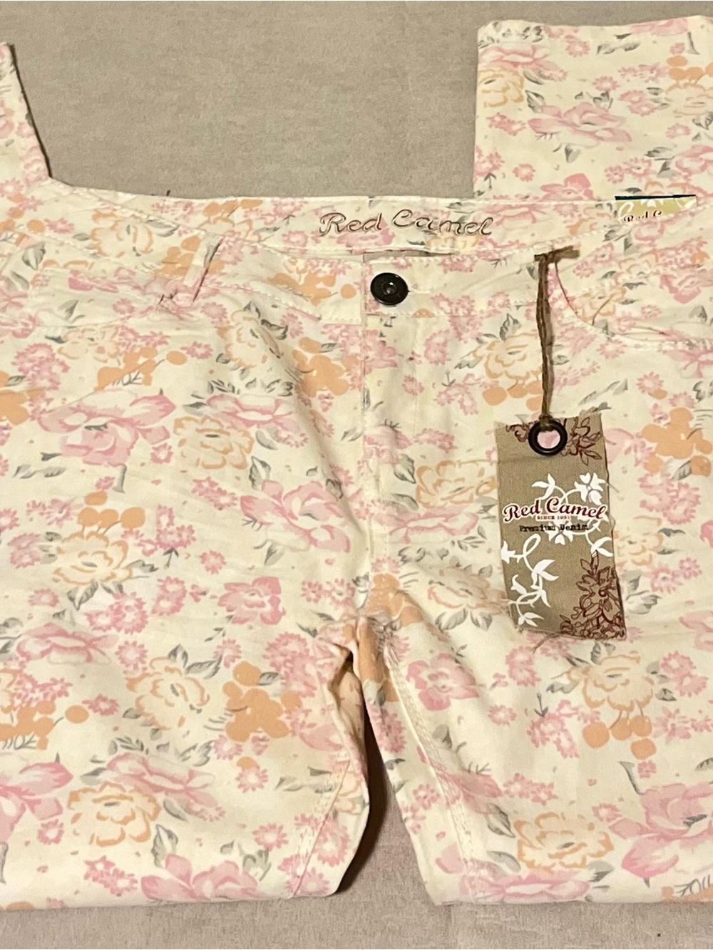Red Camel AVA Fit Women’s Size 13 Pink Multicolor Skinny Stretch Jeans NWT - Picture 12 of 12